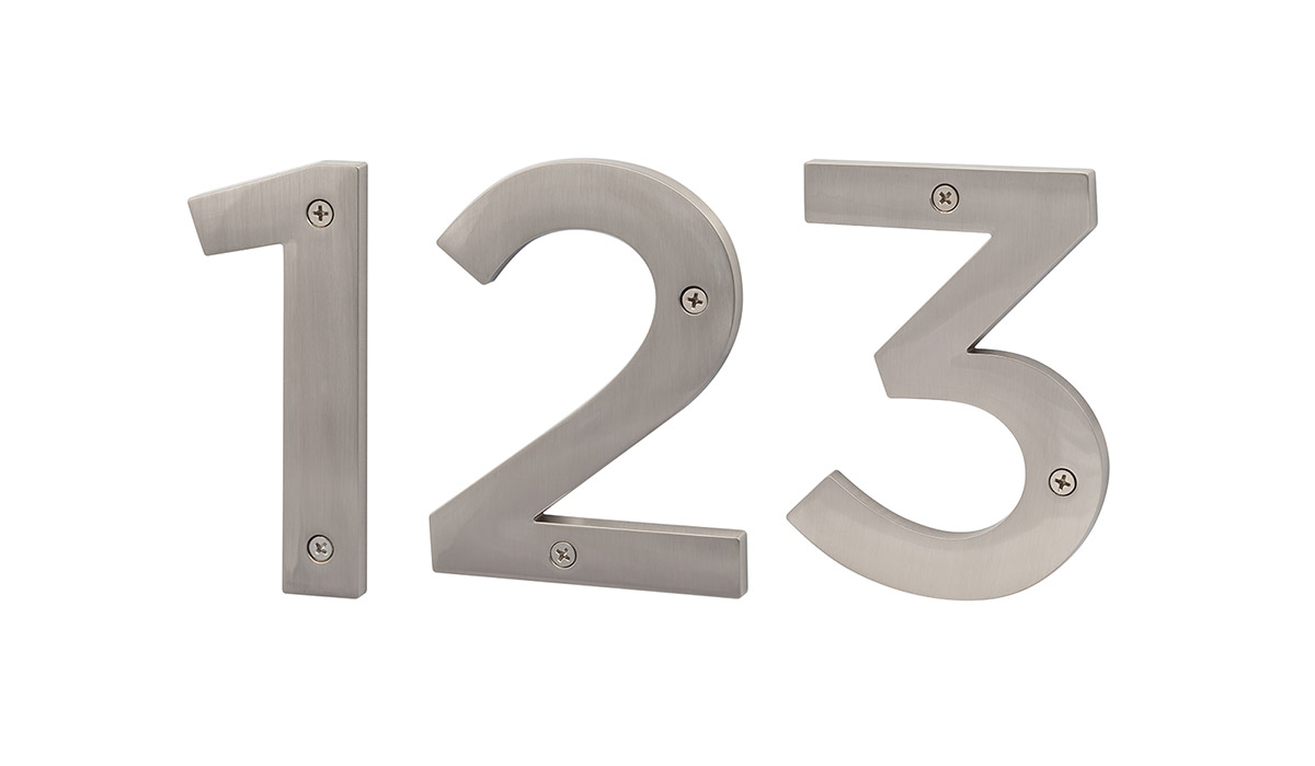 Sure-loc 5 Inch Zinc House Numbers