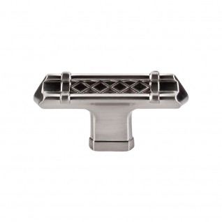Top Knobs TK204BSN Tower Bridge T Handle 2 5/8 Inch Brushed Satin Nickel