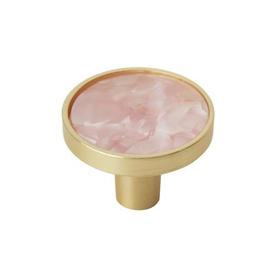Amerock Accent 1-1/4 Inch Cabinet Knob Gold/Pink