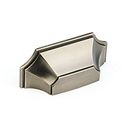 Schaub Empire 3 inch CC Cup Pull in Antique Nickel