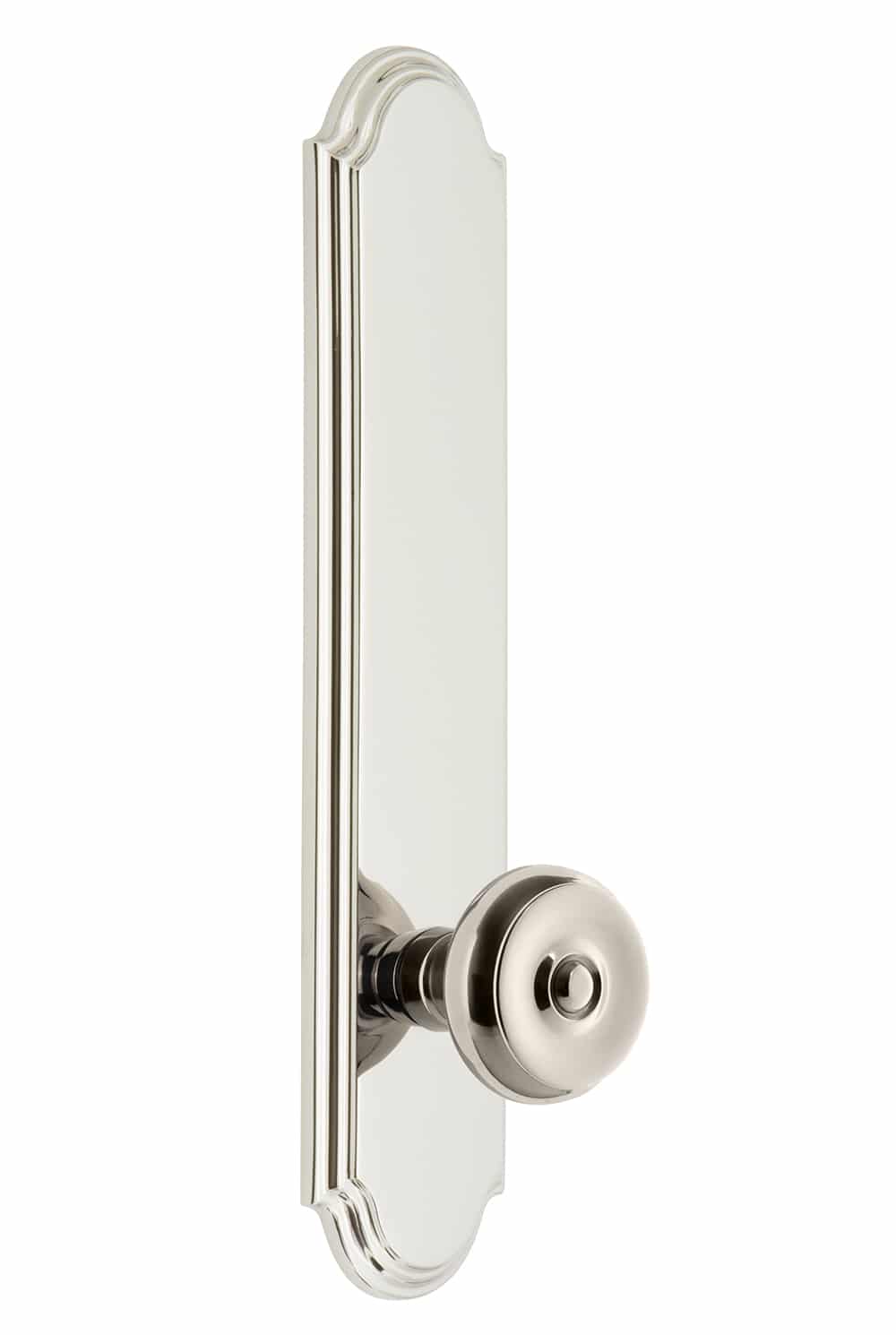 Grandeur Arc Tall Plate with Bouton Knob