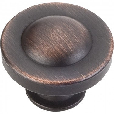 Hardware Resources Cordova 1-1/4 Inch Cabinet Knob- Brushed Oil-Rubbed Bronze