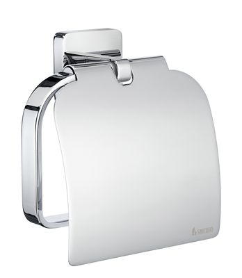Smedbo Ice Toilet Roll Holder with Cover- Polished Chrome