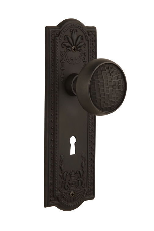 Nostalgic Warehouse Meadows Plate with Craftsman Knob - Mortise Lock