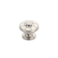 Schaub Country 1 3/8 inch Diameter Round Knob in Brushed Nickel