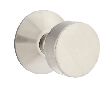 Emtek Modern Round Door Knob with Modern Rosette