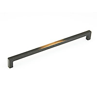 Schaub Vinci Appliance Pull 18 inch cc Antique Bronze 2 Inch Wide