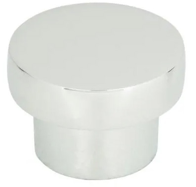 Atlas Homewares Chunky Round Knob Medium 1 7/16 Inch Polished Chrome