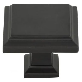 Atlas Homewares Sutton Place Square Knob 1 1/4 Inch Modern Bronze