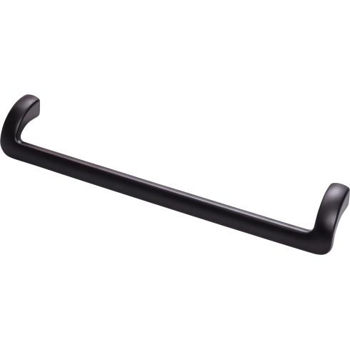 Top Knobs TK954BLK Kentfield Pull 8 13/16 Inch CC Flat Black