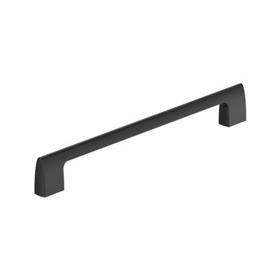 Amerock Riva 10-1/16 Inch cc Cabinet Pull Matte Black