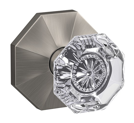 Schlage Custom Alexandria Glass Knob with Rosewood Trim
