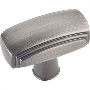 Hardware Resources Delgado 1-9/16 Inch Cabinet Knob - Brushed Pewter