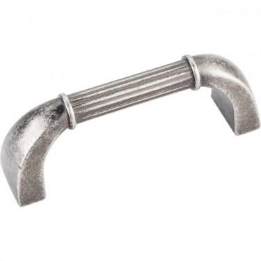 Hardware Resources Cordova 3 Inch CC Cabinet Pull - Distressed Pewter