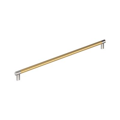 Amerock Esquire 24 Inch cc Appliance Pull Polished Nickel/Champagne Bronze