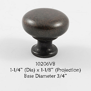 Residential Essentials 10206 Cabinet Knob in Venetian Bronze