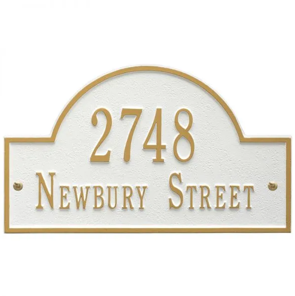 Whitehall Arch Marker Standard Wall - Two Line