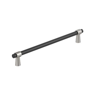 Amerock Mergence 10-1/16 Inch cc Cabinet Pull Matte Black/Satin Nickel