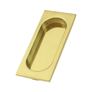 Deltana Solid Brass Large 3 7/8 x 1 5/8 x 3/8 Inch Flush Pull