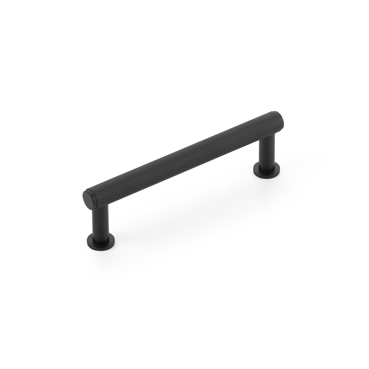 Schaub Pub House, 4 Inch cc Knurled Matte Black Pull