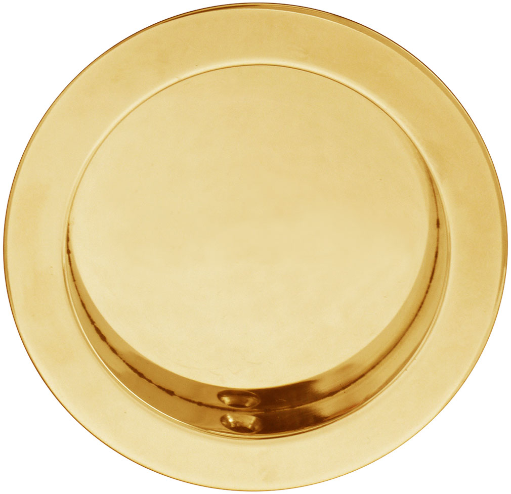 Inox Pocket Door Dummy Pair, FH22 Round Flush Pull