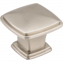 Hardware Resources Milan 1 1 3/16 inch Cabinet Knob in Satin Nickel