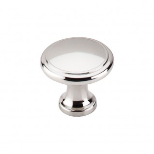Top Knobs M1317 Ringed Knob 1 1/8 Inch Polished Nickel
